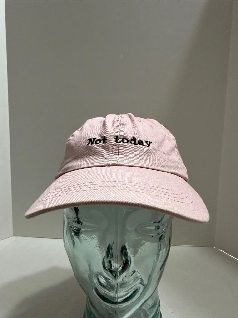Not today Pink Kids Baseball Cap